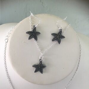 Avon Seaside Starfish 3 piece set earring necklace and bracelet